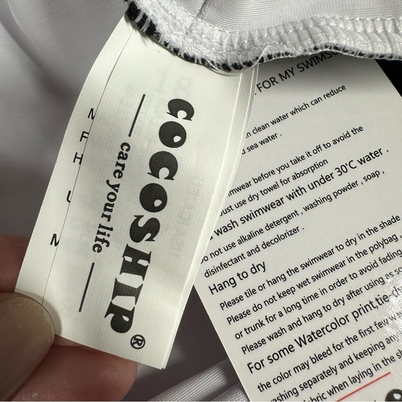 New NWT COCOSHIP Swimsuit Swim Dress 4XL 18 Lined Wireless Tummy Control Halter - Picture 11 of 15